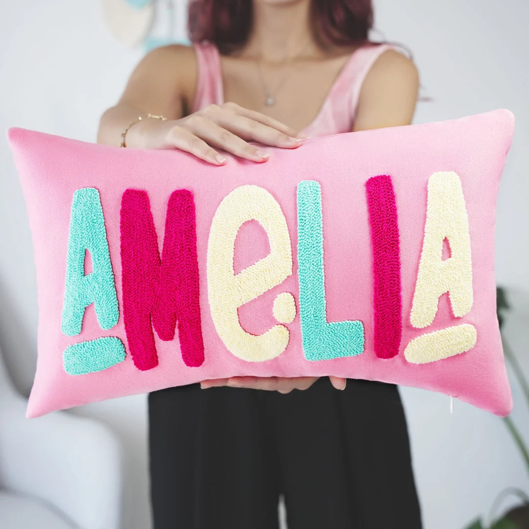 Personalized Girl Baby Room Decor Baby Girl Nursery Pillow - Etsy | Etsy (US)