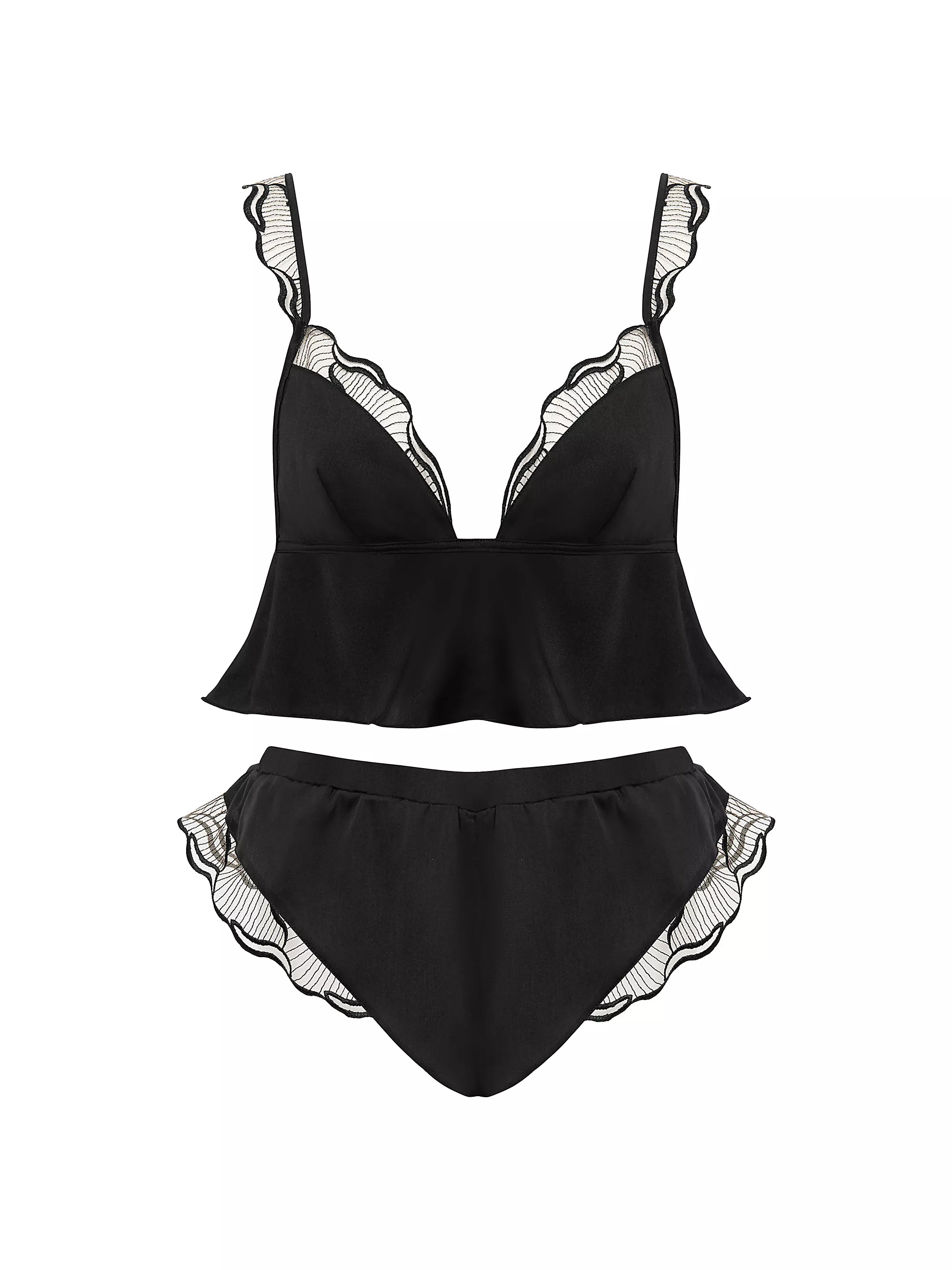 Satin Lace Flutter Camisole Set | Saks Fifth Avenue