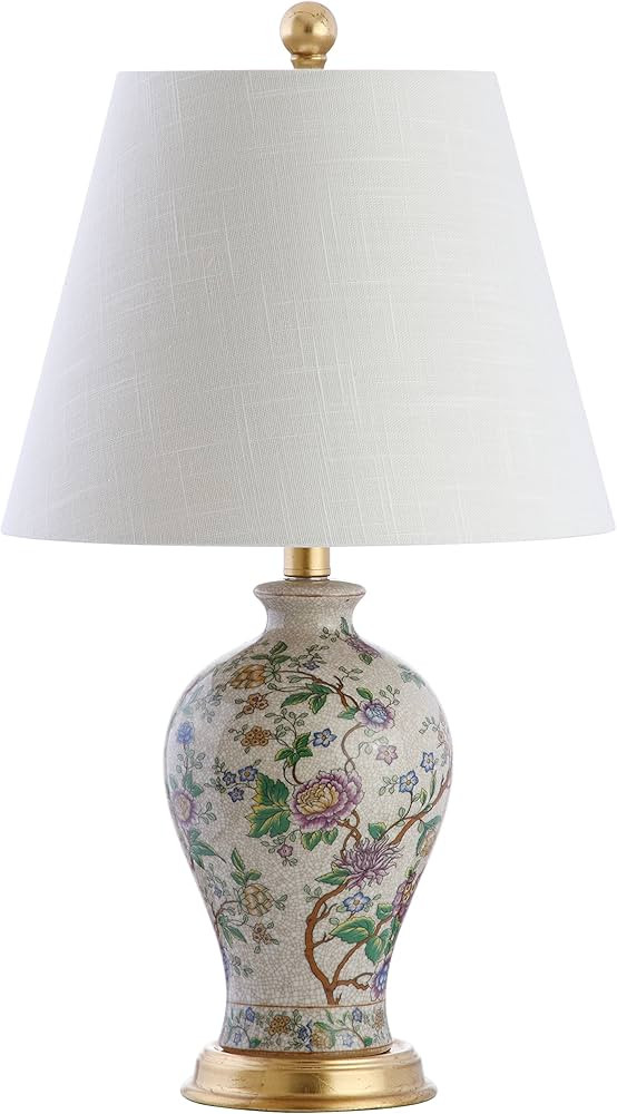 JONATHAN Y JYL3009A Grace 24" Floral LED Table Lamp Classic Cottage Bedside Desk Nightstand Lamp ... | Amazon (US)