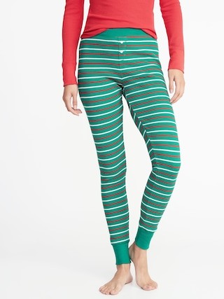 Patterned Thermal-Knit Sleep Leggings for Women | Old Navy US