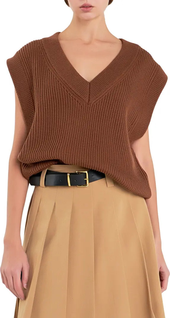 English Factory Throw On Sweater Vest | Nordstrom | Nordstrom