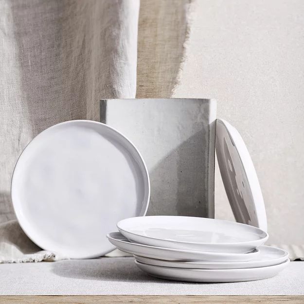 Portobello White Side Plate – Set of 6 | The White Company (UK)