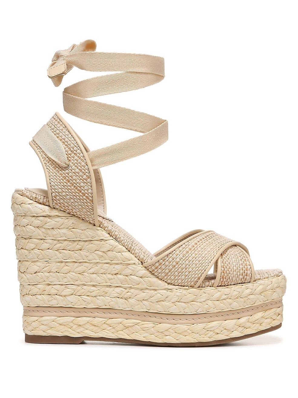 Vaughn 130MM Ankle-Tie Espadrille Wedge Sandals | Saks Fifth Avenue