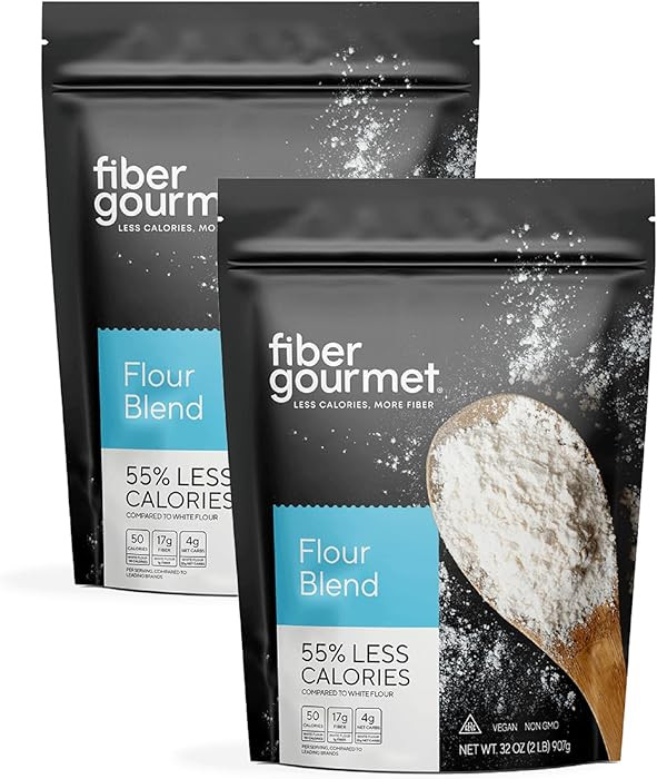 Fiber Gourmet Low Net Carb Flour Blend - Keto Friendly All-Purpose Baking Flour with 55% Fewer Ca... | Amazon (US)