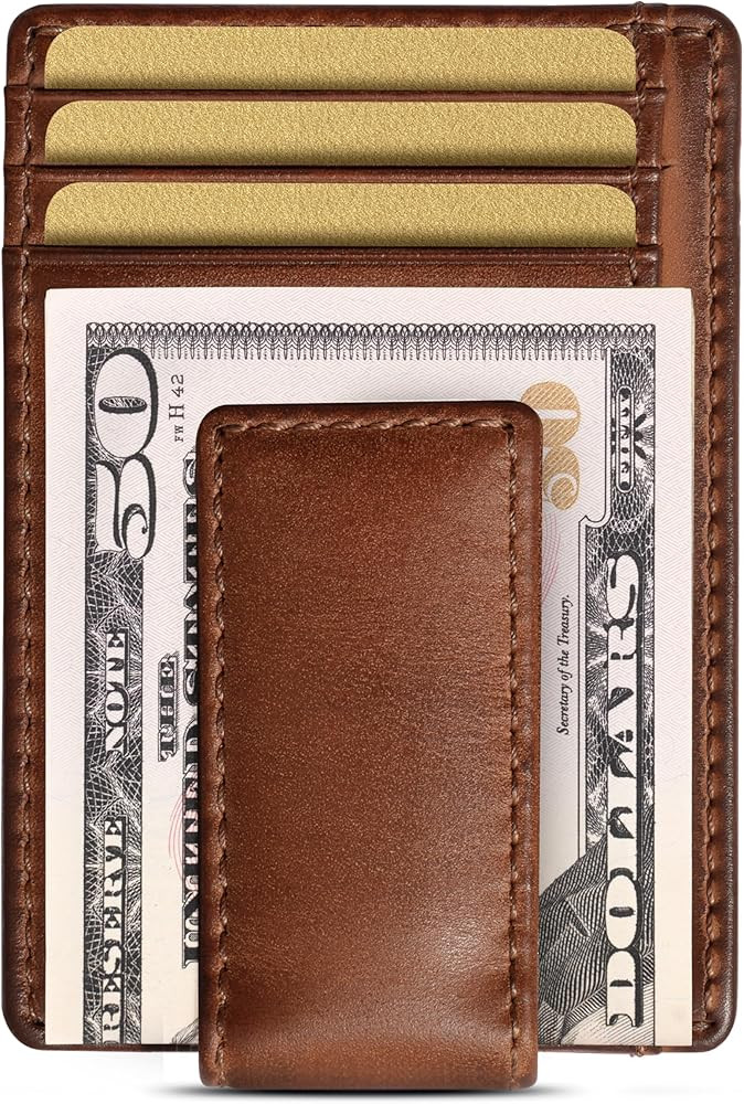House of Jack Co. Carryall Slim Money Clip Wallet for Men, Strong Magnetic Clip, Front Pocket Wal... | Amazon (US)