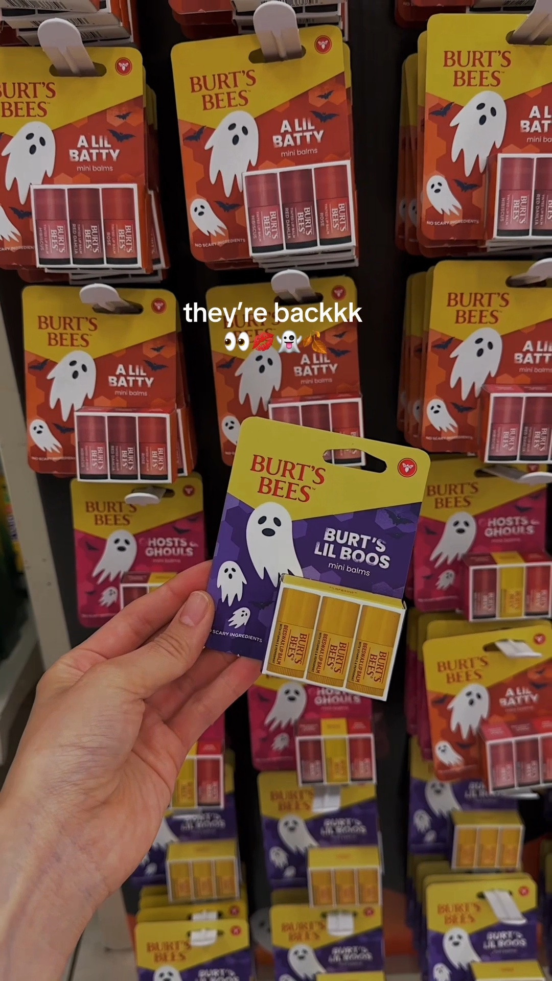 the burt’s bees halloween packs at back this year!! 👀💋 these are perfect for a boo basket!

#target #targetbeauty #targetfinds #targetrun #lipbalm #burtsbees #skincare #makeup #beauty #amazon #halloween  #amazon

#LTKSeasonal #LTKBeauty #LTKgrwm
