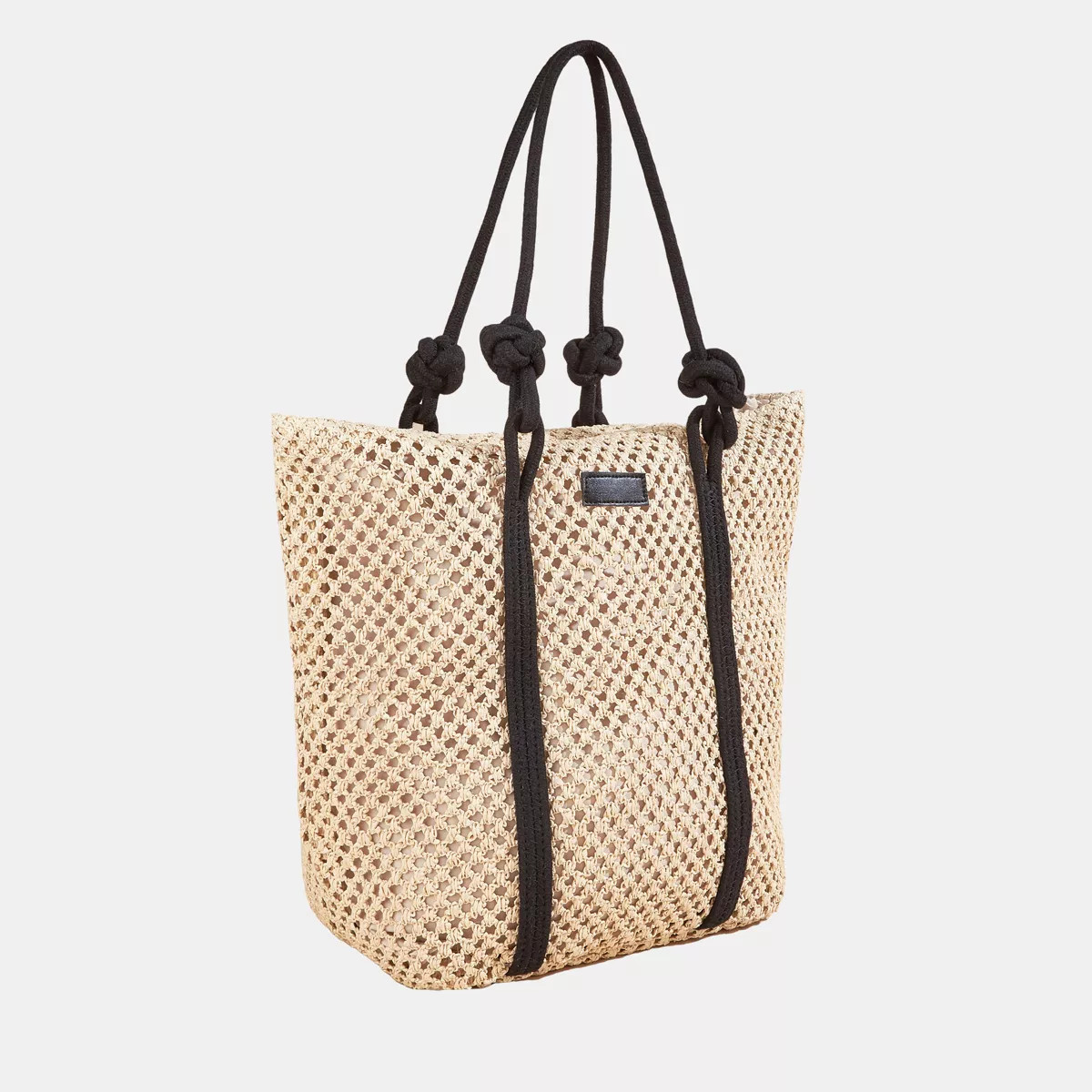 Women's Knotted Strap Open Weave Tote - Cupshe | Target