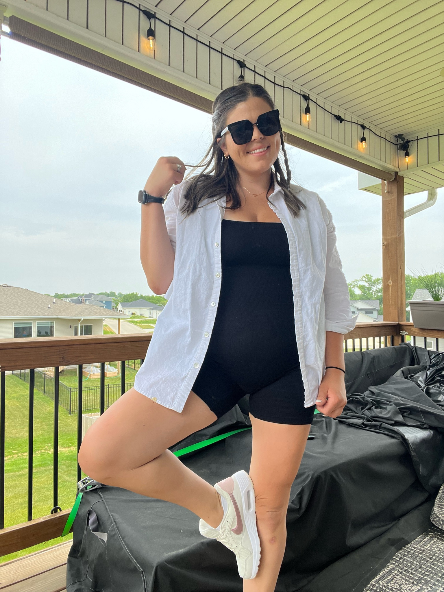Comfy midsize mom outfit
I love this bodysuit from
 Amazon (populism brand) - it’s ribbed vertically and so comfy! 

#LTKcurves #LTKfamily #LTKstyletip
