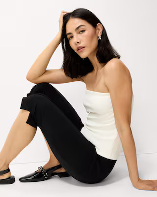 F&F Modal Rich Capri Trousers in Black | Tesco F&F