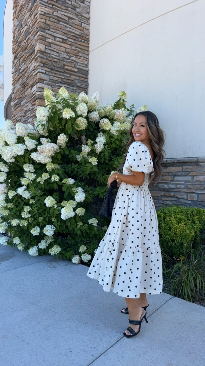 Polka dot midi dress with pockets 

size xxsp

#LTKFindsUnder100 #LTKPetite #LTKWatchNow