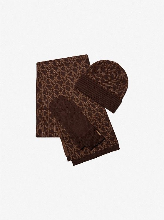 Logo Jacquard Cold Weather Accessory Set | Michael Kors US