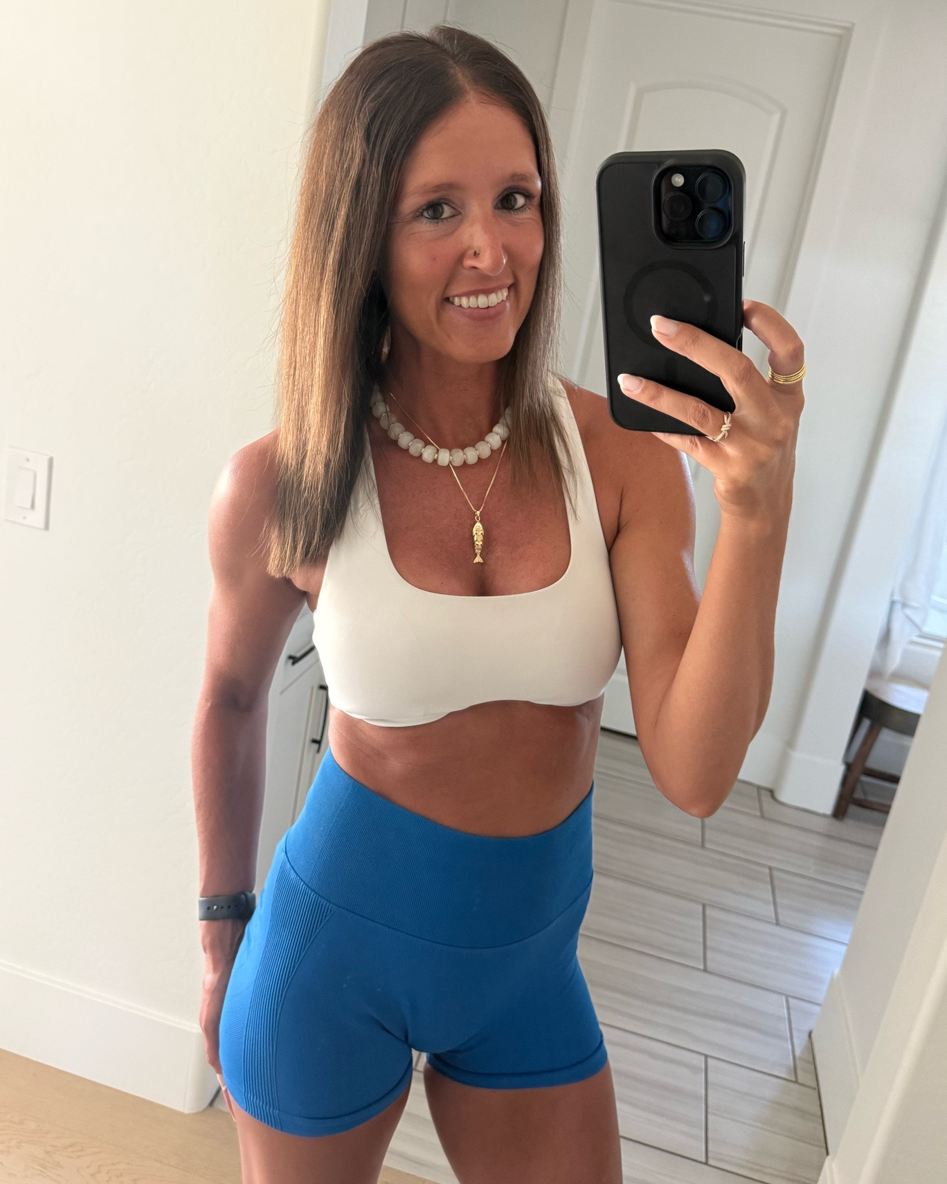 For size reference: I’m 5’8”, 135 lbs.
Sports Bra - Medium
Shorts - Medium

#LTKfitnessgoals #LTKActive #LTKOver40