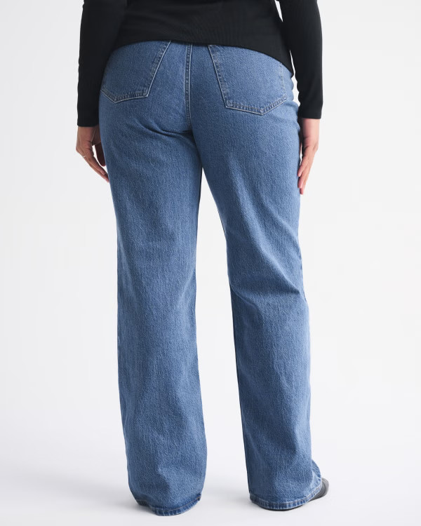 Curve Love High Rise 90s Relaxed Jean | Abercrombie & Fitch (US)