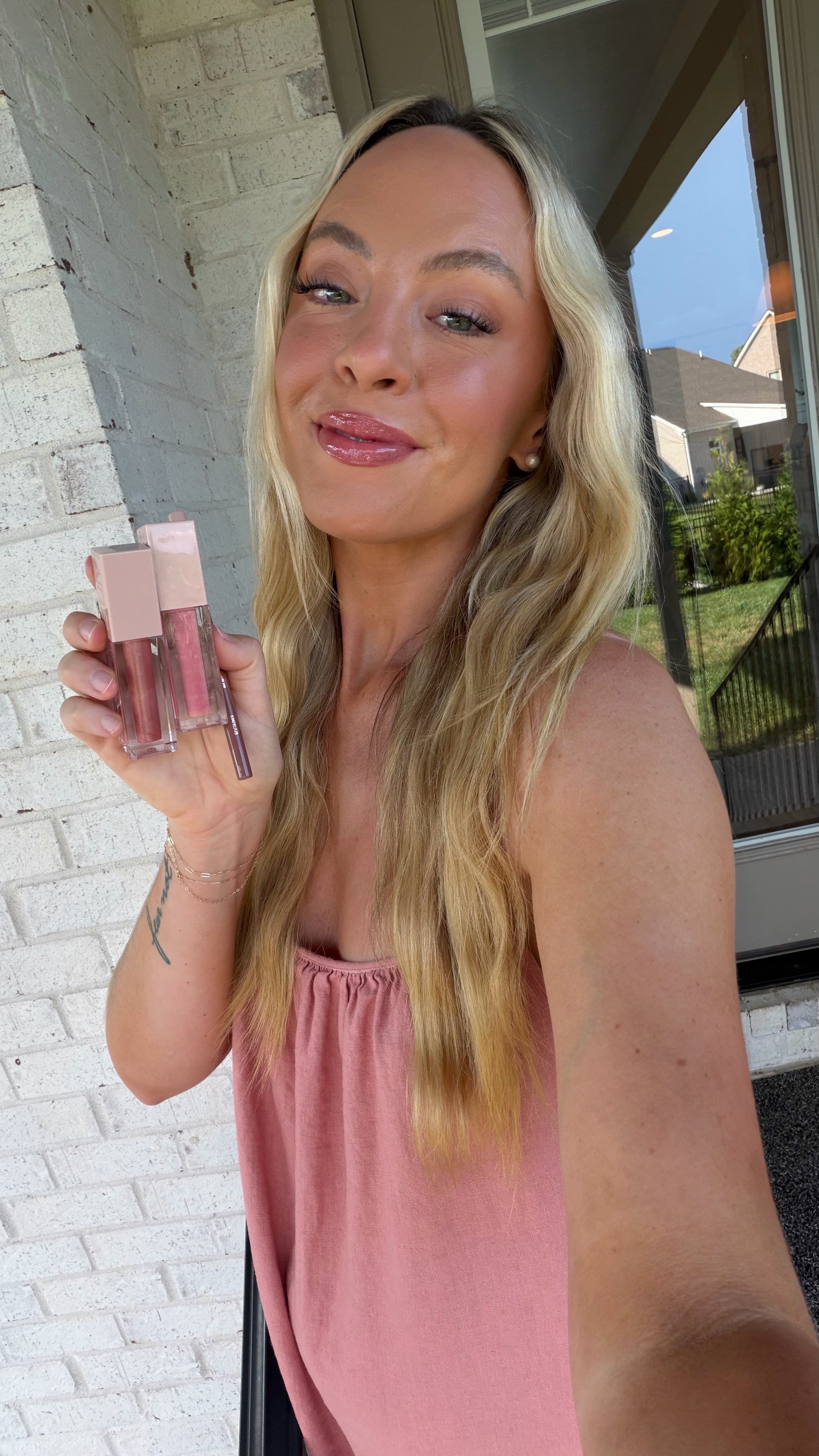 The ultimate win as a girl who loves all things beauty… finding a drugstore lip combination and then paired with a really pretty gloss! I don’t know who allowed these to be so good for the price from the drugstore 👏🏻￼ Lip liner shade: On It Gloss shades: Moon & gummy bear

#LTKgrwm #LTKBeauty #LTKselfcare
