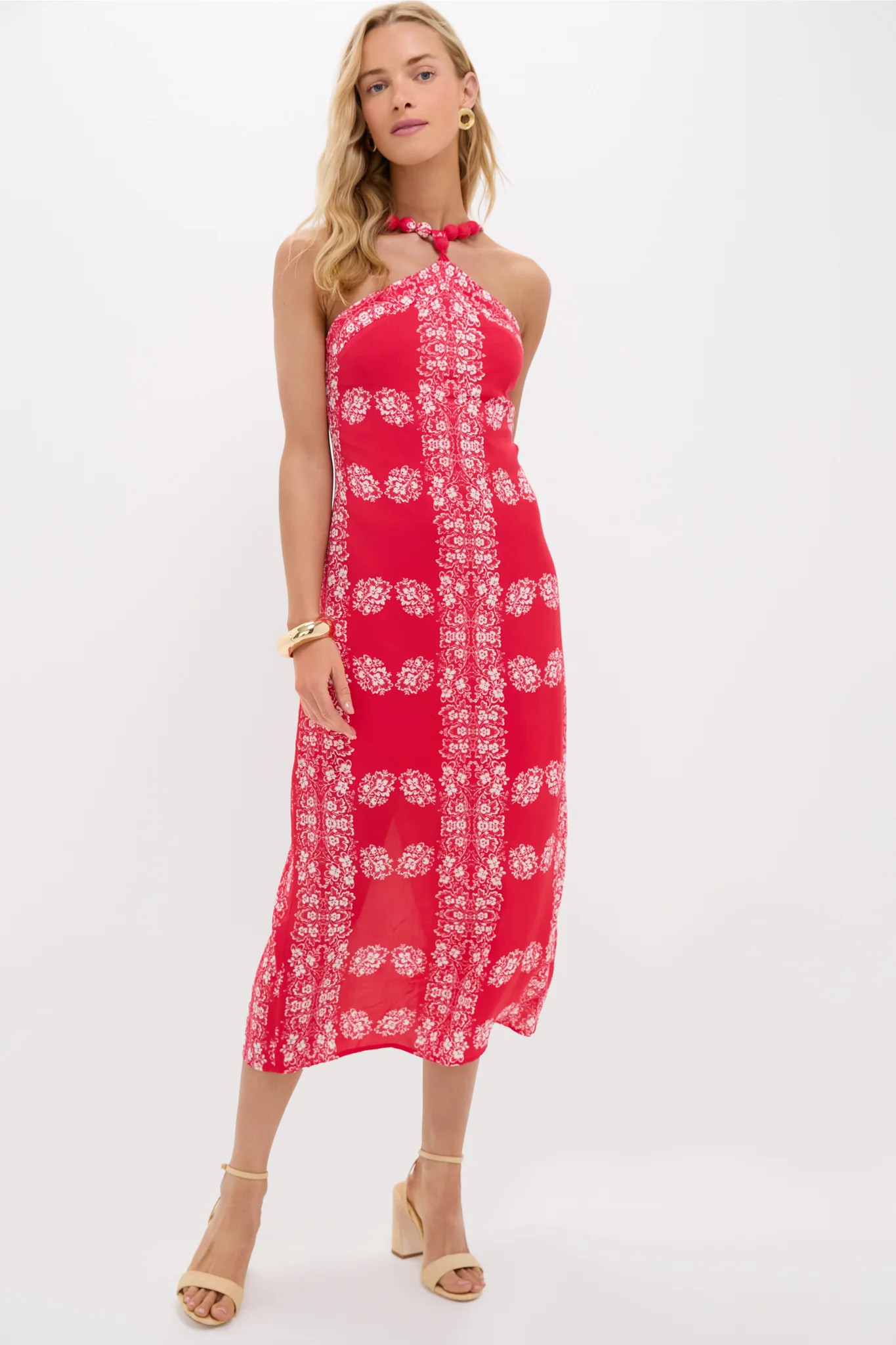 Red Floral Wauwinet Maxi Dress | Tuckernuck (US)
