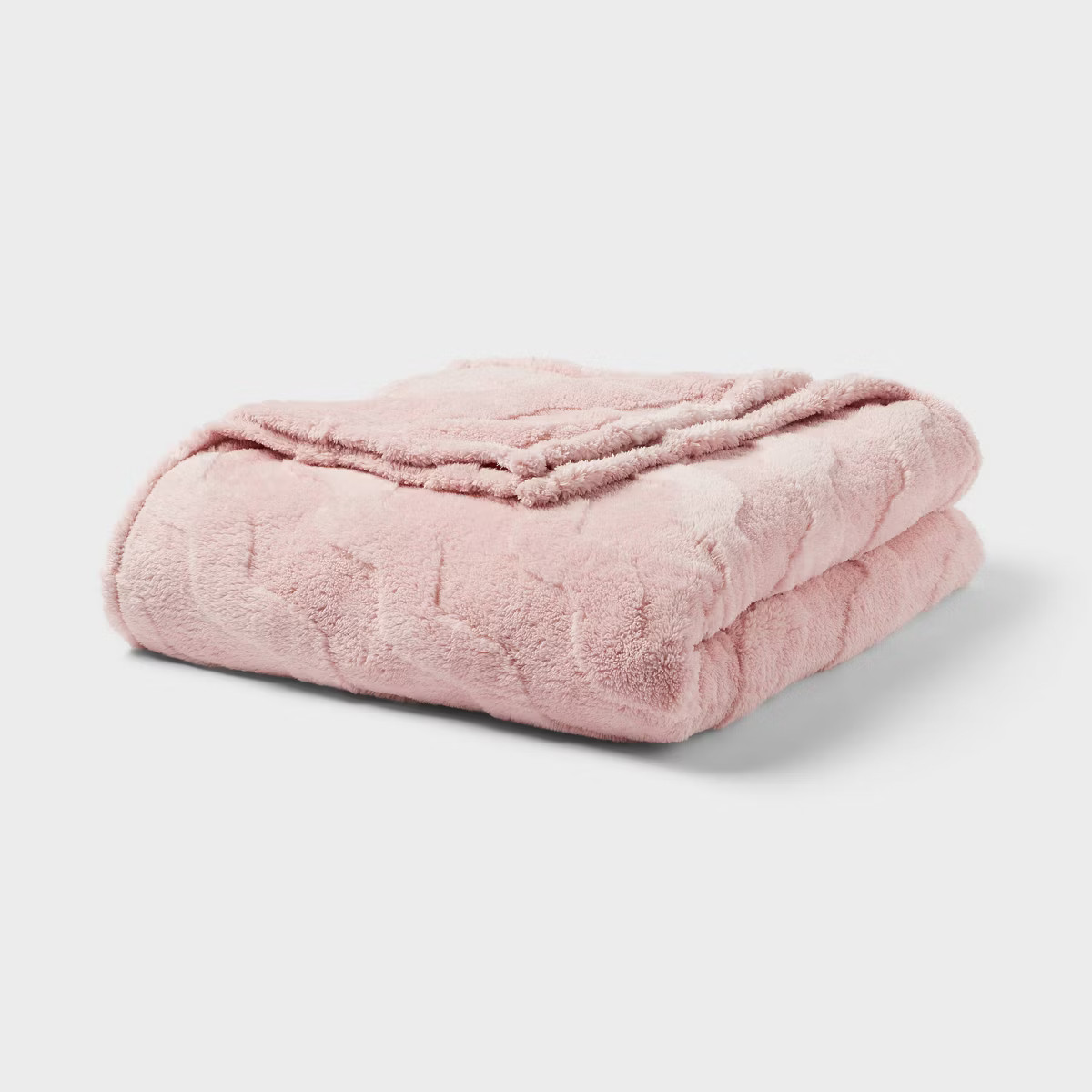 Wavy Jacquard Plush Blanket - Room Essentials™ | Target