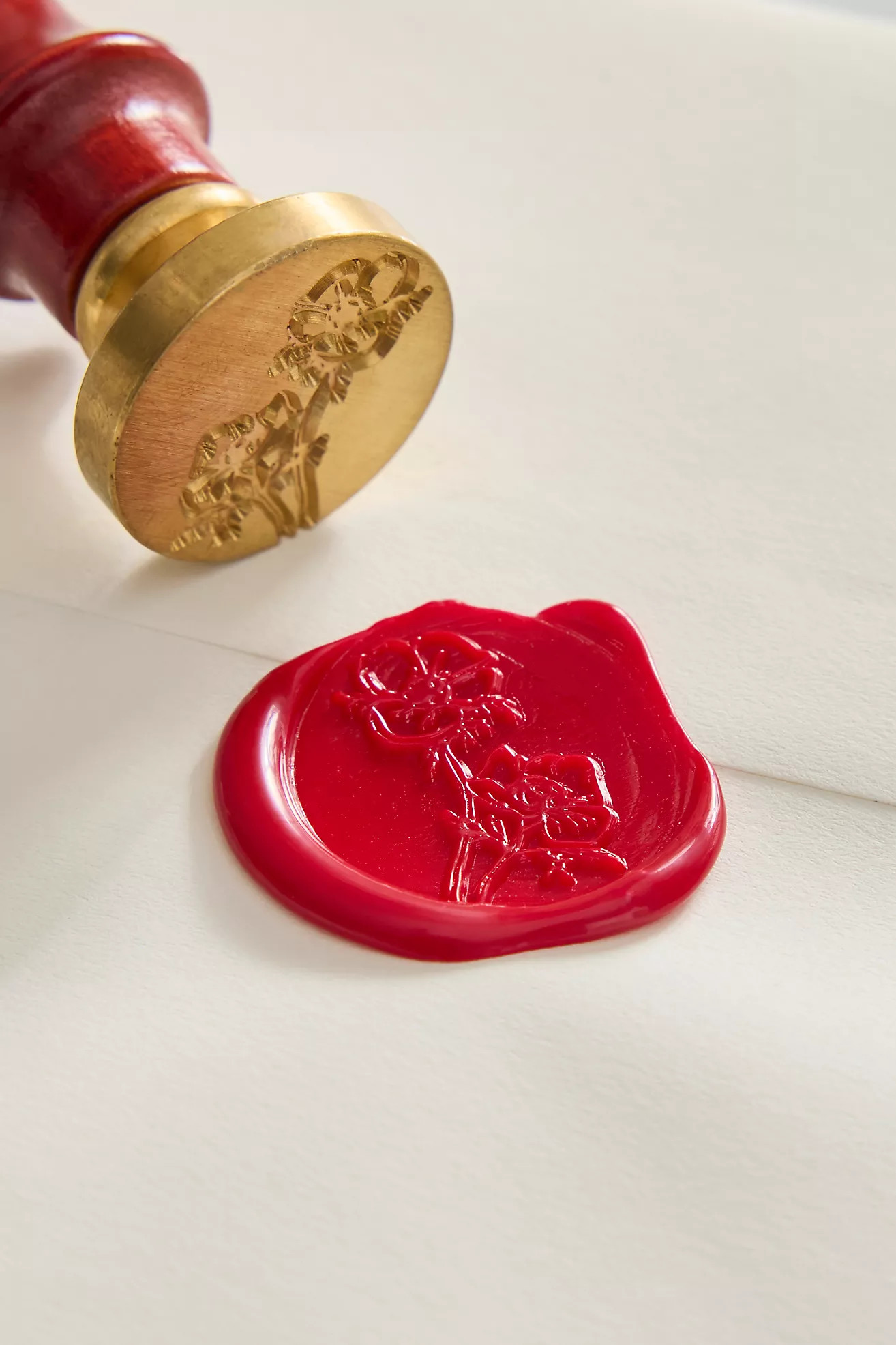 Poppy Brass Wax Stamp | Terrain
