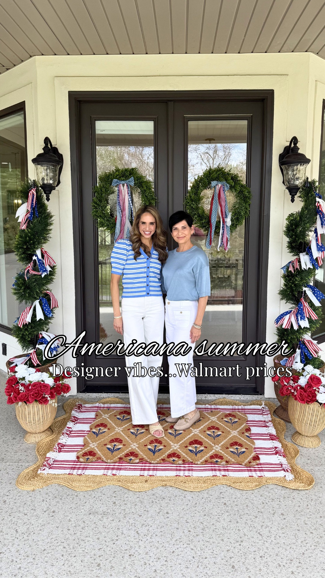 Designer Americana vibes… Walmart prices ✨

My interior designer friend @kristina.weaver.05 and I styled this patriotic summer entry for the prettiest hosting vibes 🇺🇸🤩

Save this step-by-step guide for your next summer gathering ✨

Affordable luxury home decor for busy moms 🙌🏼

#walmartpartner #americana #patrioticdecor #entry #affordableluxurymom #summerhosting #porch #affordableluxury #homedecor

#LTKmomlife #LTKSeasonal #LTKHome
