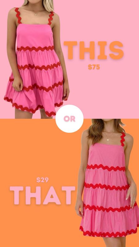 This or that pink dress 

#LTKStyleTip #LTKOver40 #LTKSeasonal