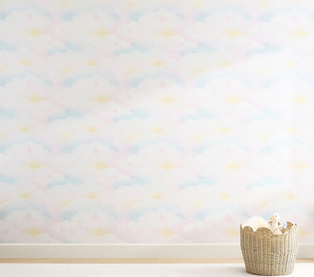 Rainbow Clouds Wallpaper | Pottery Barn Kids