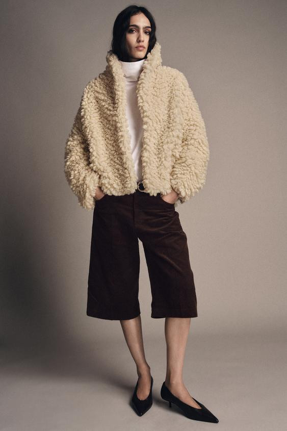 FAUX SHEARLING JACKET ZW COLLECTION | Zara UK