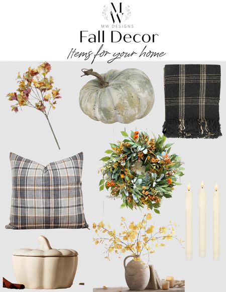 Fall decor items for your home 
Pillow cover, throws, fall wreath, fall faux stems, seasonal stems, fall candle

#LTKSeasonal #LTKhome