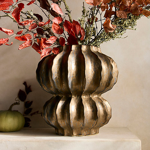 Wavy Ridge Sculptural Vase | Terrain