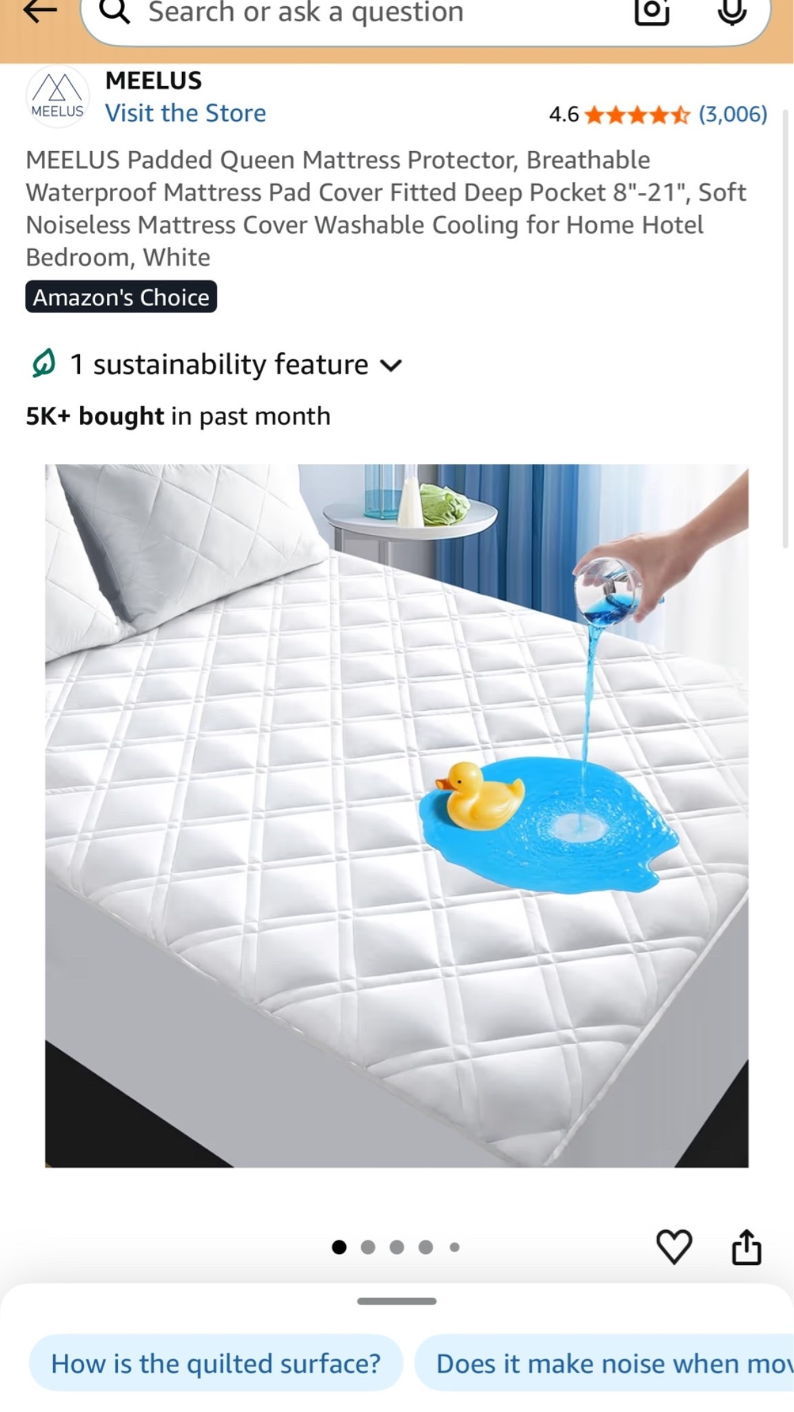 feel way more expensive 🤍✨ This Amazon mattress protector is on sale right now and honestly one of those things you don’t realize you needed until you have it. Soft, breathable, waterproof, and keeps your mattress looking brand new 👏🏼

Perfect for refreshing your bedroom without spending a ton 🛏️ linked in my LTK!

#LTKHome #AmazonFinds #BedroomRefresh