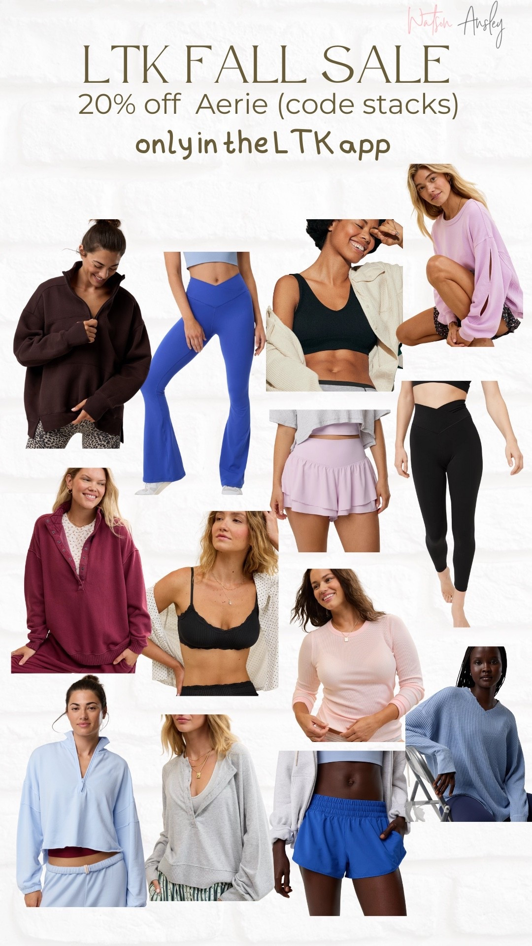 Shop 20% off Aerie (code is stackable) during the LTK Fall Sale!

Click the images to start shopping and copy the promo code in LTK to paste at checkout. 

AE | aerie | leggings | shorts | athleisure | active | fit | fitness | athlete | pullover | stretchy | pants | yoga | workout | bra | bralette | cozy | comfy 



#LTKFallSale #LTKSaleAlert #LTKSeasonal