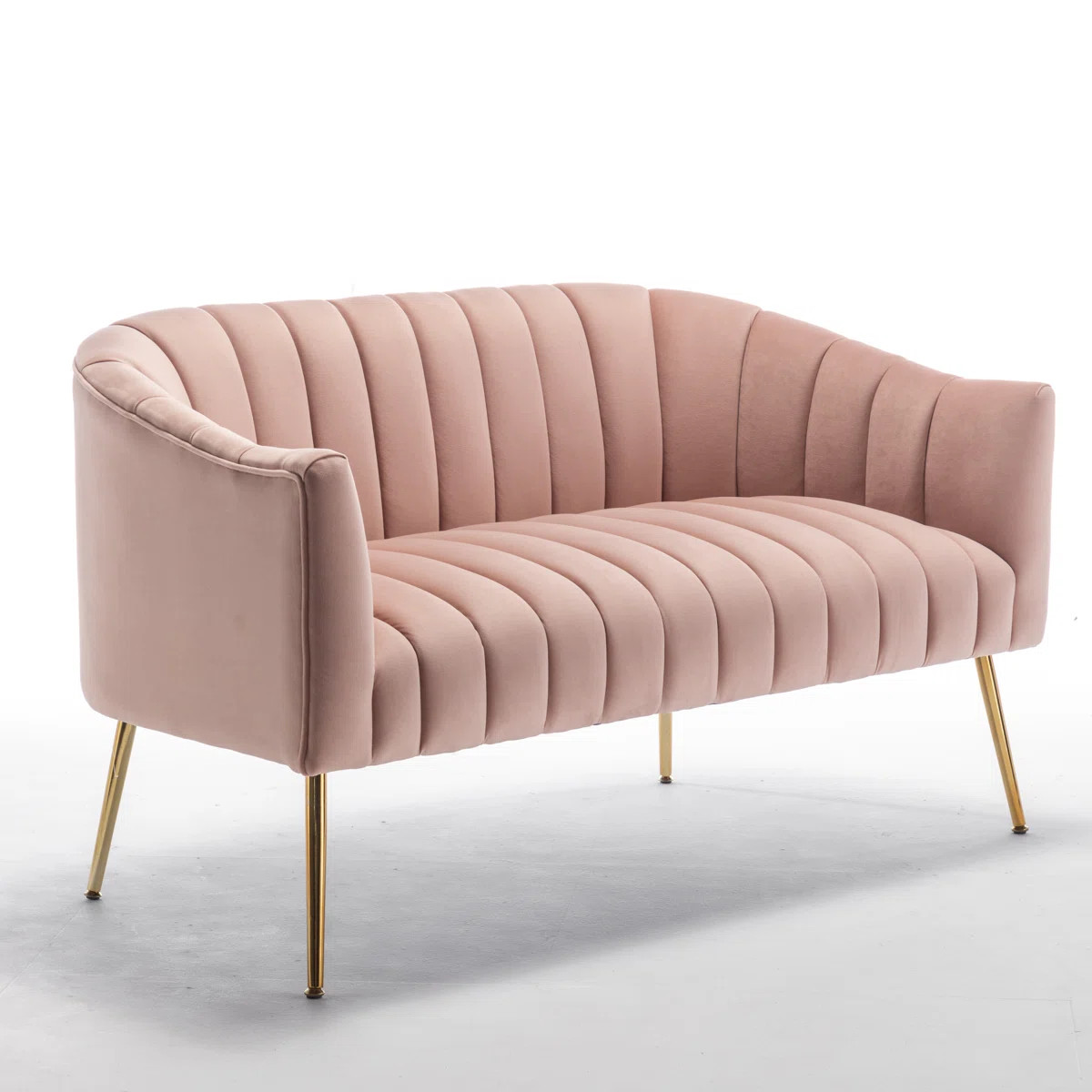 Murrow 50.6'' Velvet Loveseat | Wayfair North America