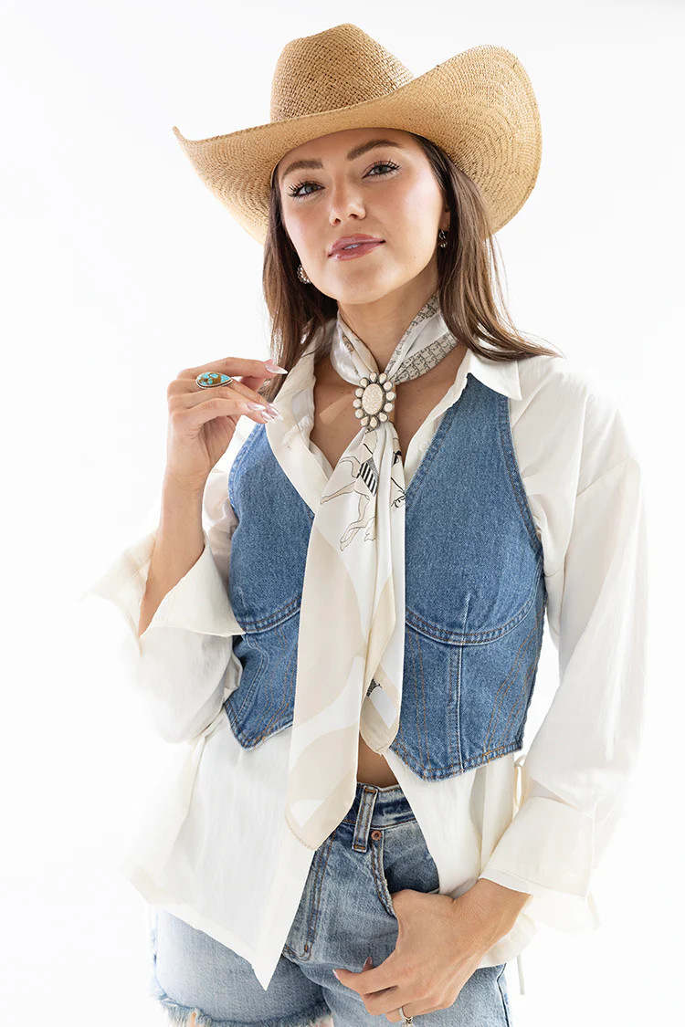 Denim Bustier Vest | Flea Style