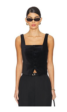PAIGE Irene Top in Black from Revolve.com | Revolve Clothing (Global)