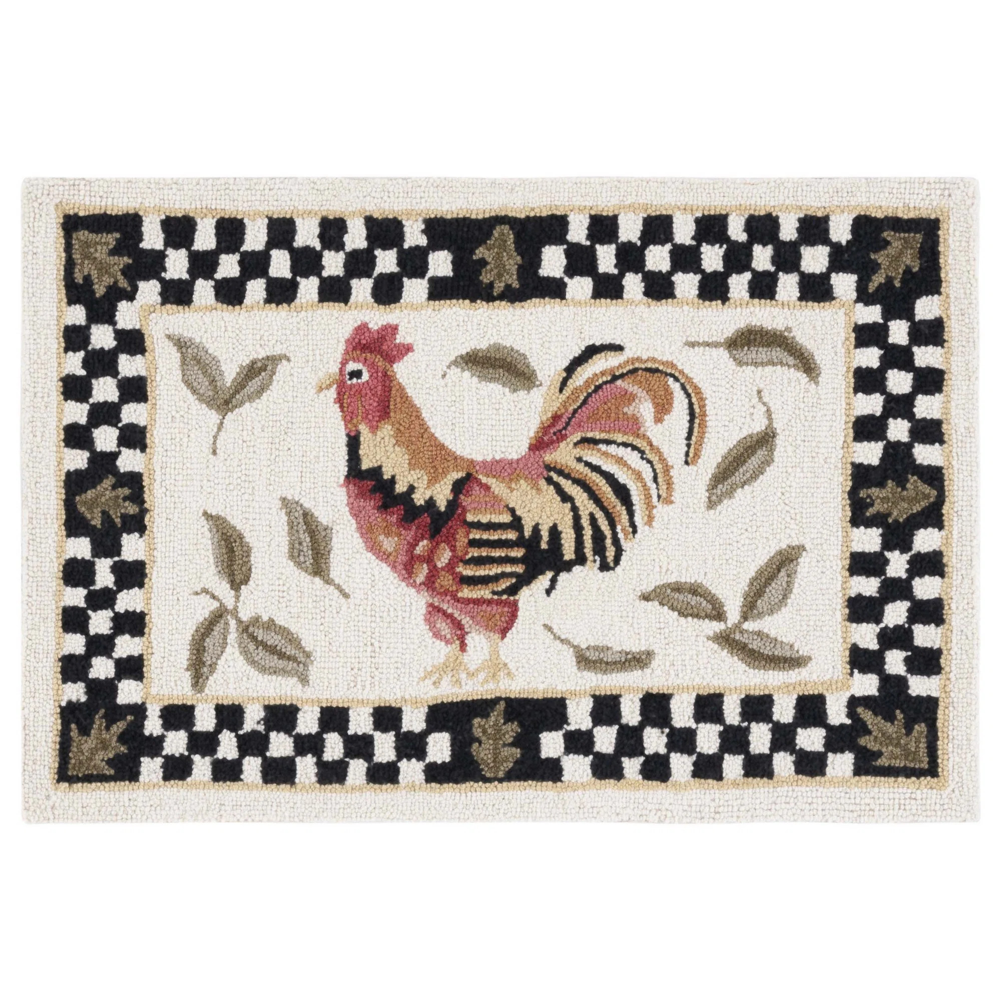 Abdulrhman Vintage Posters Wool And Cotton With Latex Rug | Wayfair North America