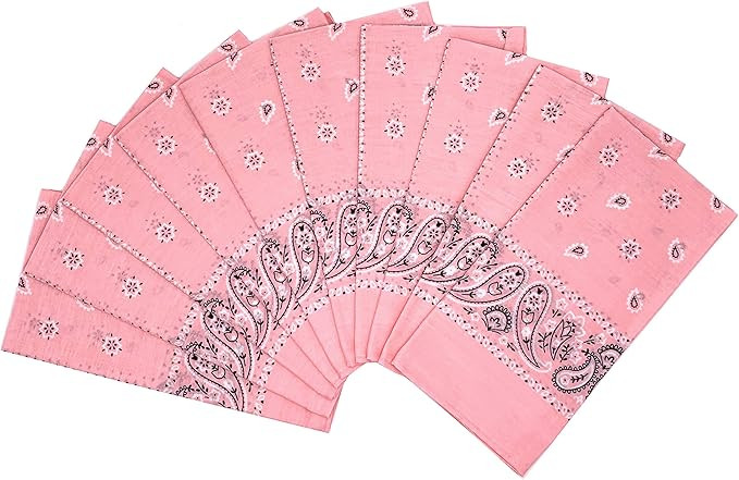 Vamqor 100% Cotton 10 Pack Fine Bandanas | Amazon (US)