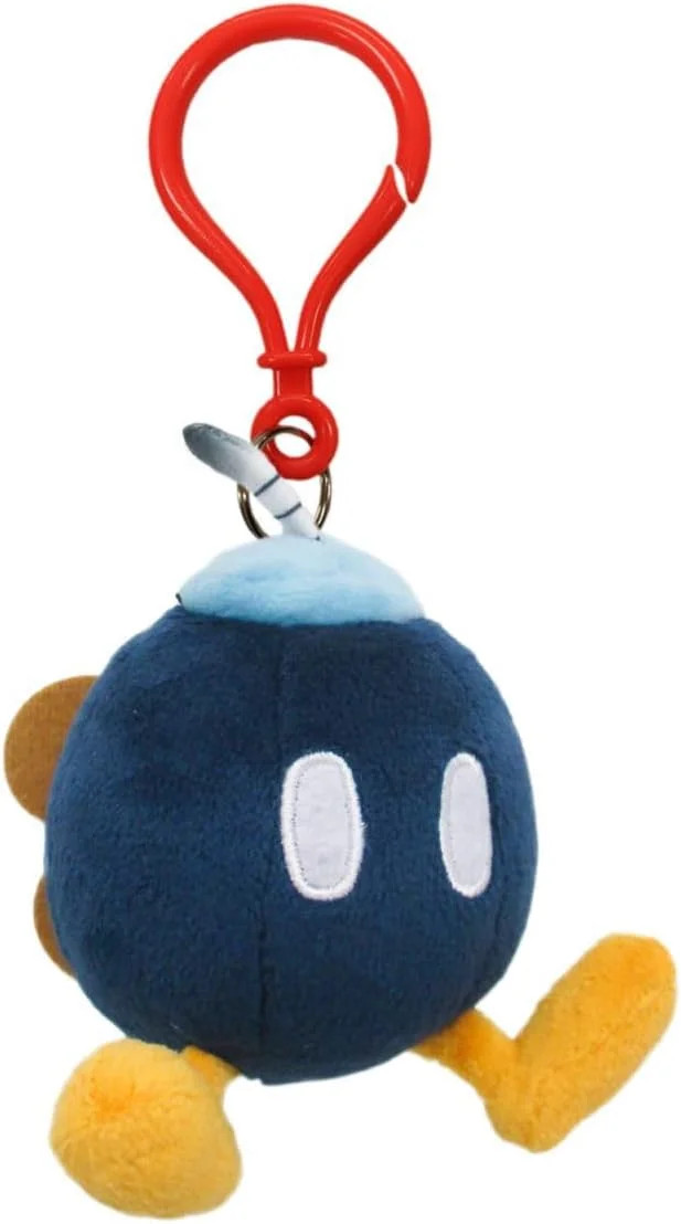 Plush Key Chain - Nintendo Super Mario - Bob Omb 4" Toy Doll Licensed Dangler | Walmart (US)