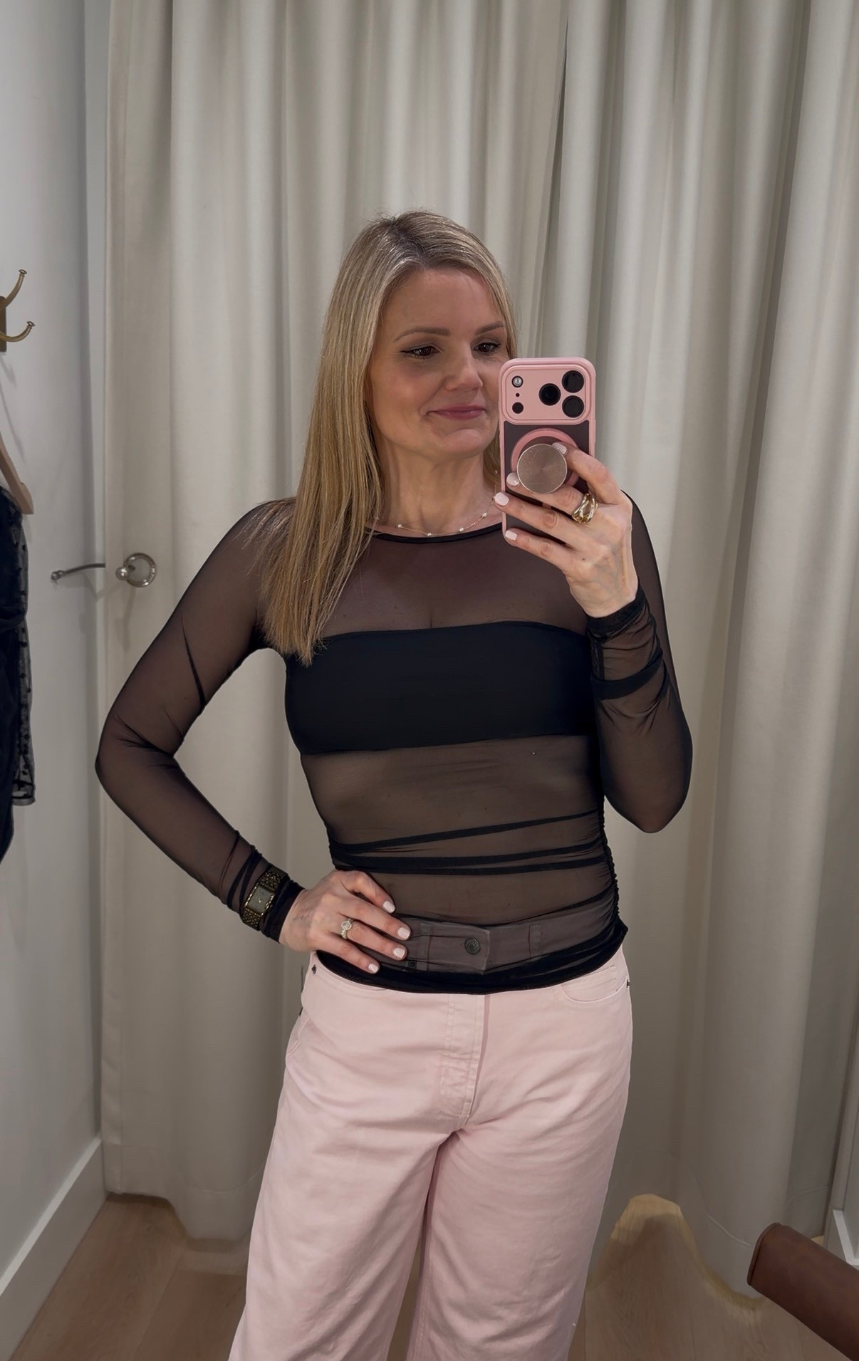 Tried out the brami tops at Klassy today for the first time! They have built in bra cups! This sheer top is on sale! I’m wearing the small here but could use the medium  

#LTKdayinmylife #LTKvlog #LTKootd