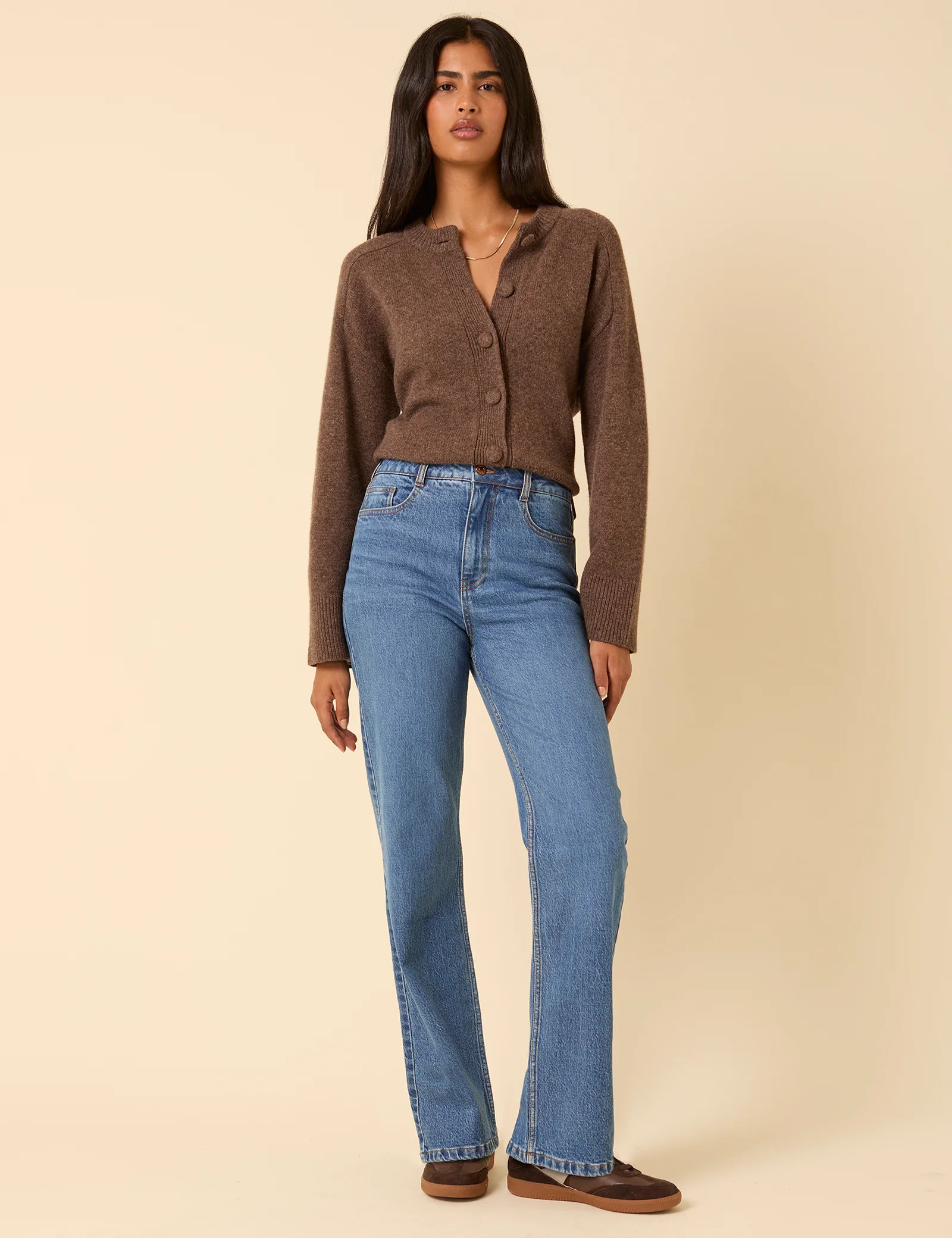 Blue High Rise Kingston Straight Leg Jeans | Nobody's Child