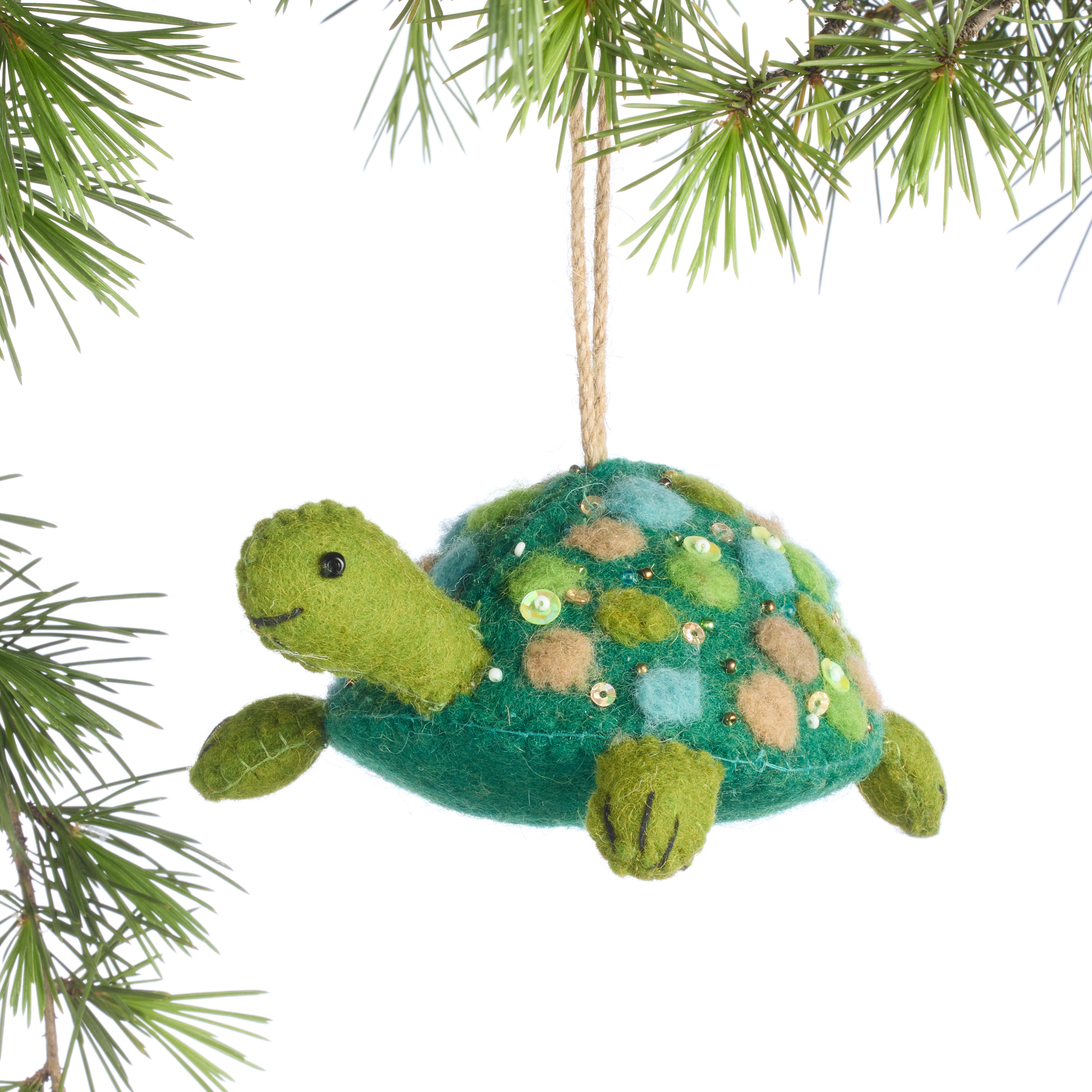 Beaded Wool Turtle Ornament | World Market
