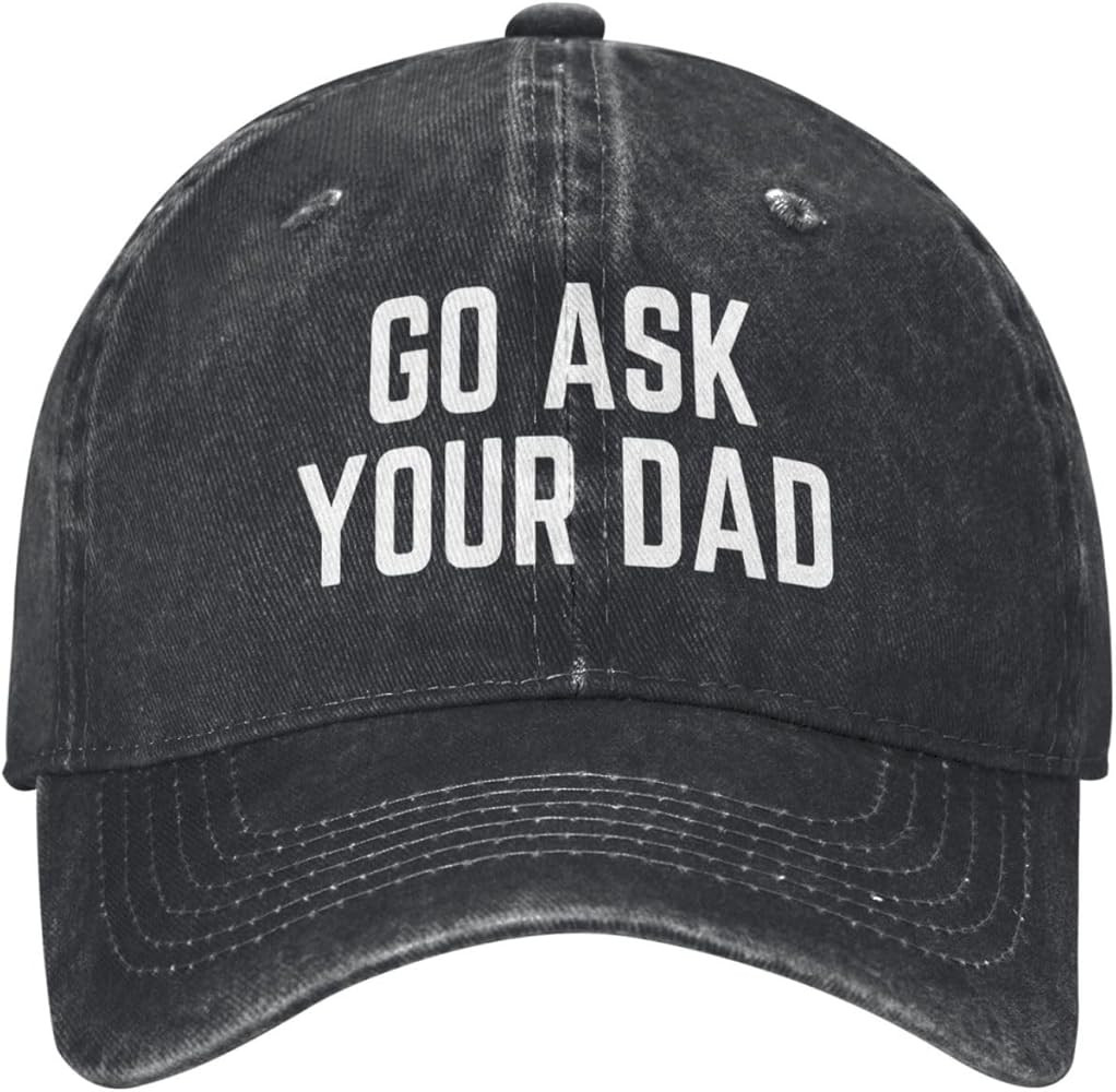 Go Ask Your Dad Hat Father Dad Gifts Hat for Women Men Baseball Cap Dad Hat Trucker Hat | Amazon (US)