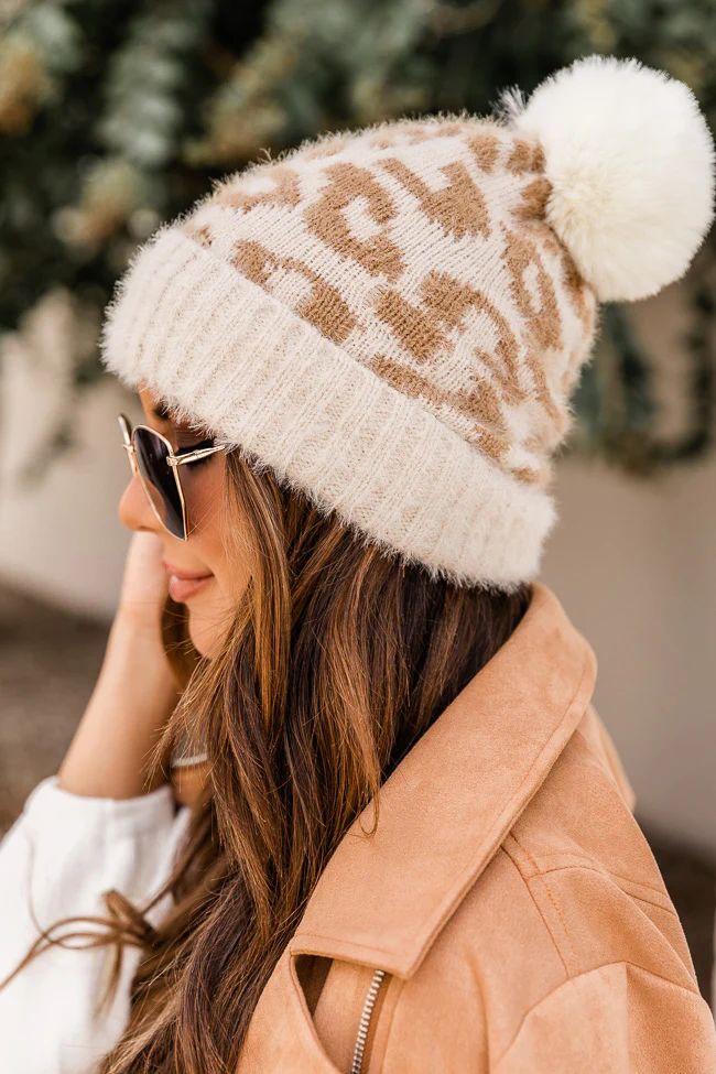 Basically Yours Brown Leopard Beanie DOORBUSTER | The Pink Lily Boutique