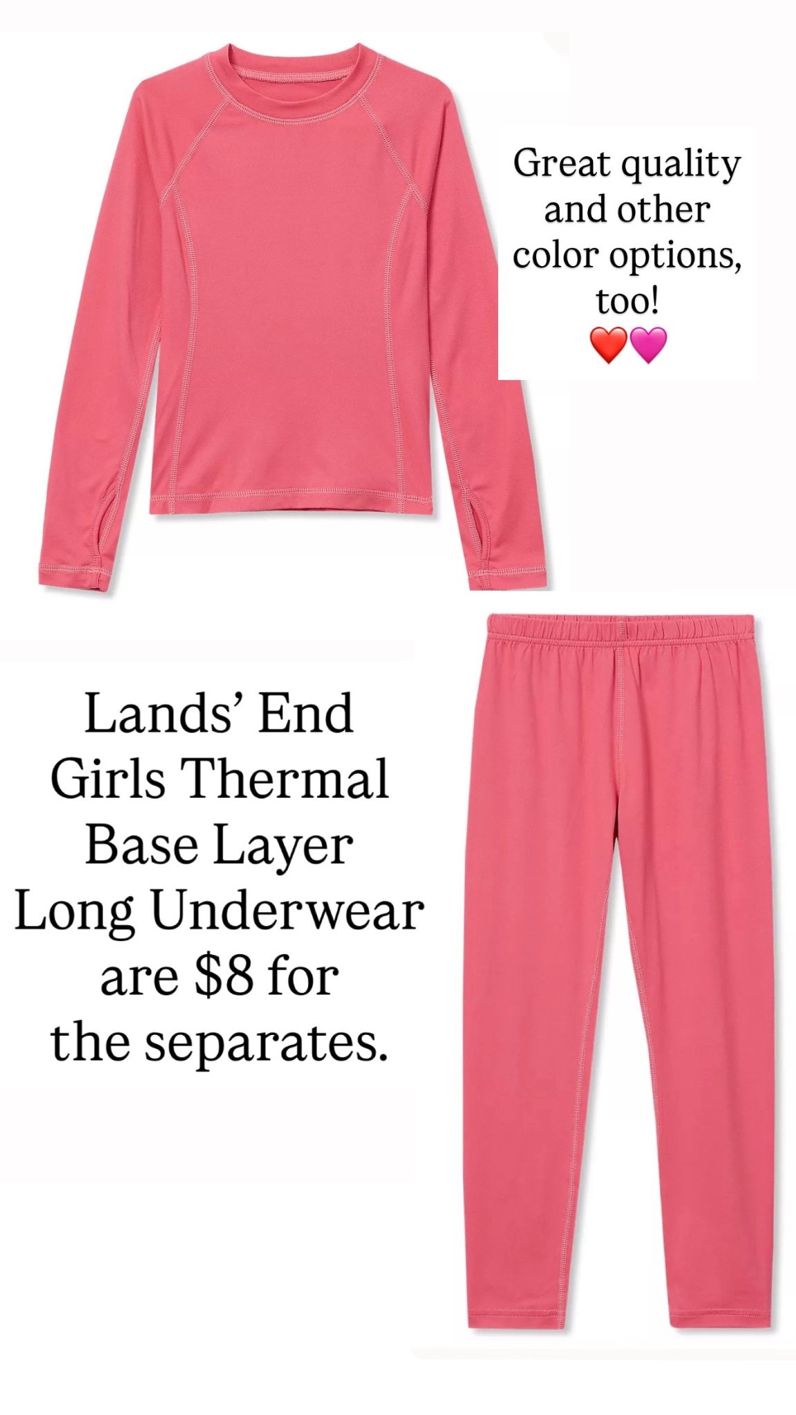 Lands’ End thermals are only sale for kids!! Only $8 for these separates 

#LTKSaleAlert #LTKKids