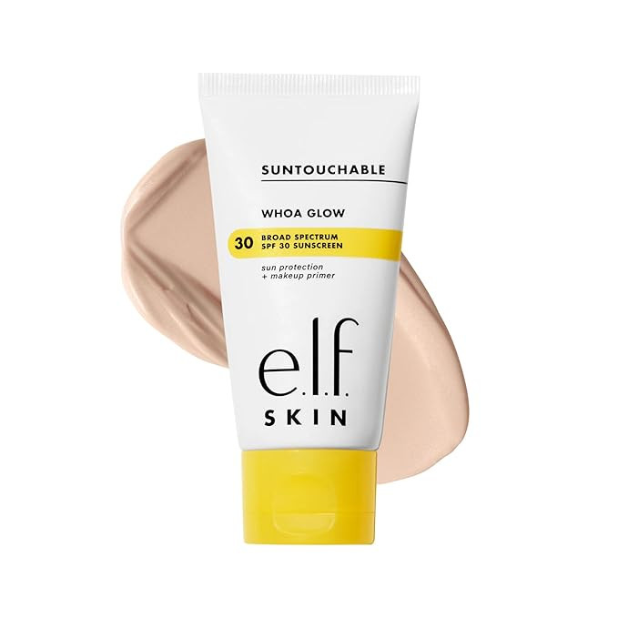 e.l.f. SKIN Suntouchable Whoa Glow SPF 30, Sunscreen & Makeup Primer For A Glowy Finish, Made Wit... | Amazon (US)