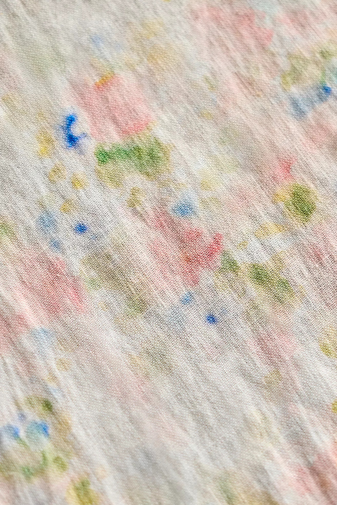 Watercolor Blooms Linen Runner | Anthropologie (US)