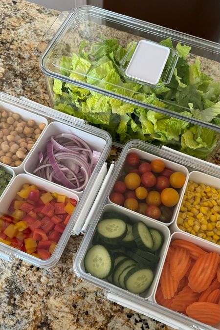 My refrigerator salad bar containers have been such a big hit, so I’m relinking in case you missed them! Love love these for housing my lettuce and all of my favorite toppings so I can make quick salads for lunch and dinner. Click to shop these Amazon must haves before they sell out! 

#LTKfitness #LTKfamily #LTKhome