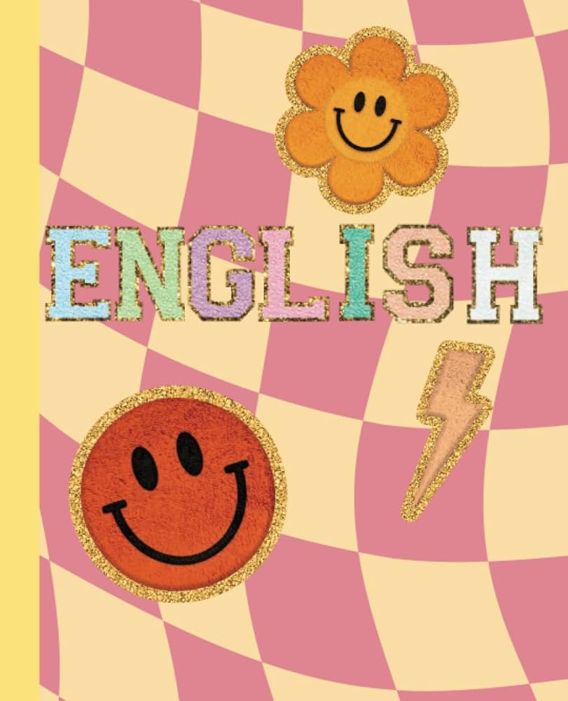 Faux Chenille Letter Notebook, Varsity Letter Notebook | English Student Notebook: Cute Sticker P... | Amazon (US)