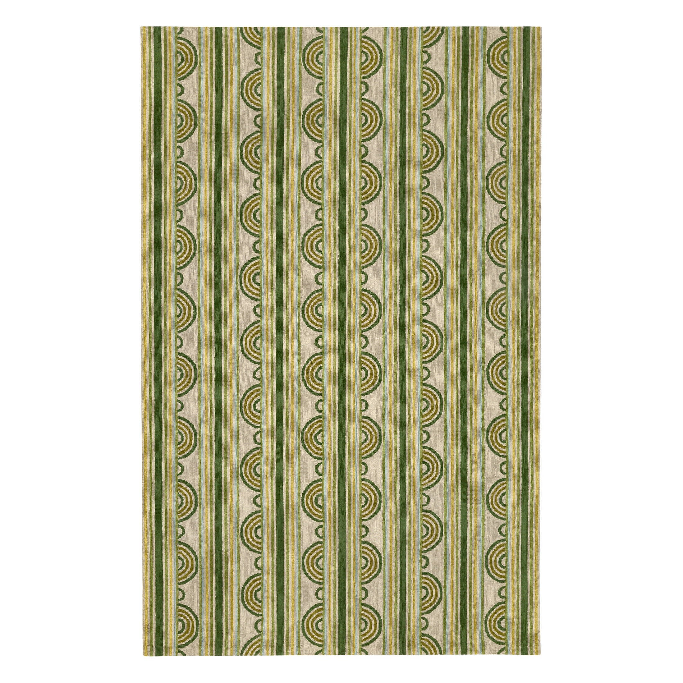 Button Hand Micro Hooked Wool Rug | Annie Selke