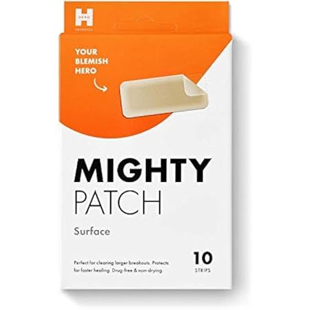 Mighty Patch Nose from Hero Cosmetics - XL Hydrocolloid Patches for Nose Pores, Pimples, Zits and Oi | Amazon (US)