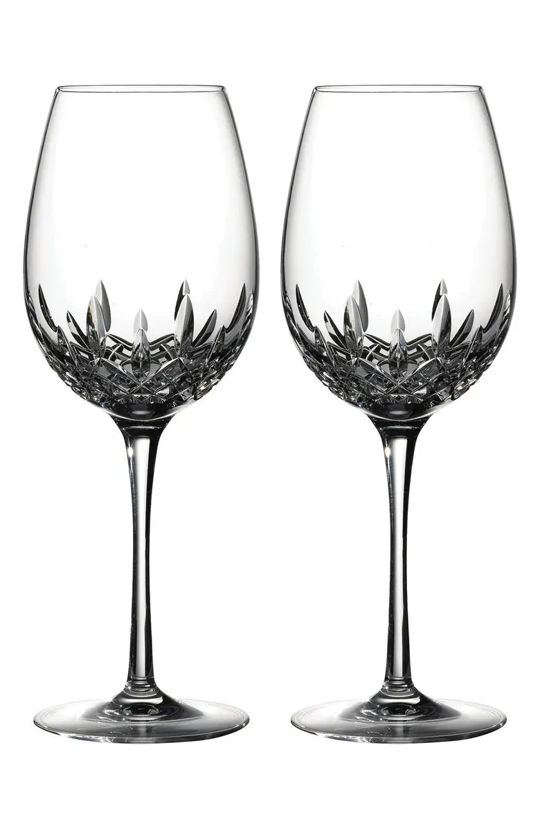 Lismore Essence Set of 2 Lead Crystal Red Wine Goblets | Nordstrom