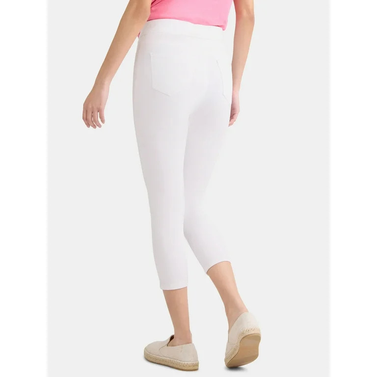 Time and Tru Women's Jegging Capri, Sizes XS-XXL | Walmart (US)