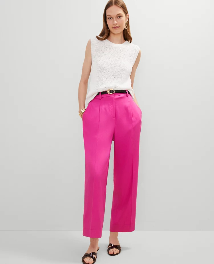 The Relaxed Ankle Pant | Ann Taylor
